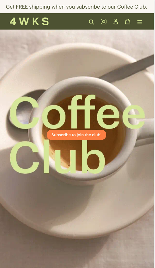 4wks store screenshot